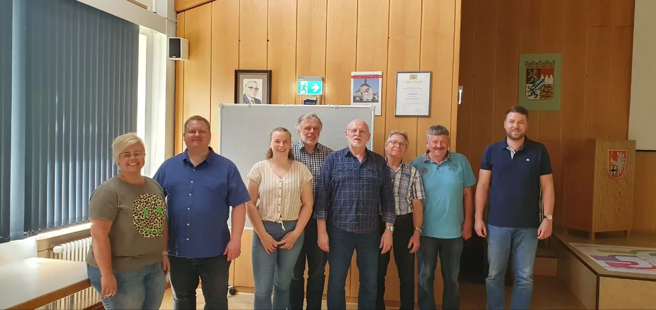 Vorstandschaft des MGV „Eintracht“ Oberhaid nach den Neuwahlen 2024